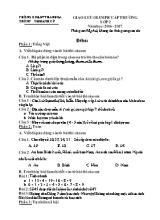 Đề giao lưu Olympic cấp trường Toán lớp 2 - Năm học 2016-2017 - Trường Tiểu học Hanh Cù
